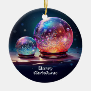 Crystal Snowballs Christmas Holiday Ornament
