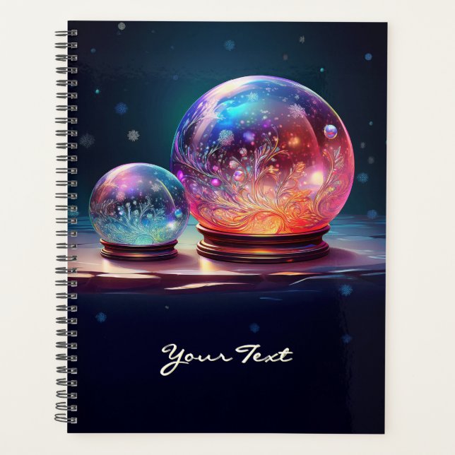 Crystal Snowballs Christmas Holiday Planner (Front)