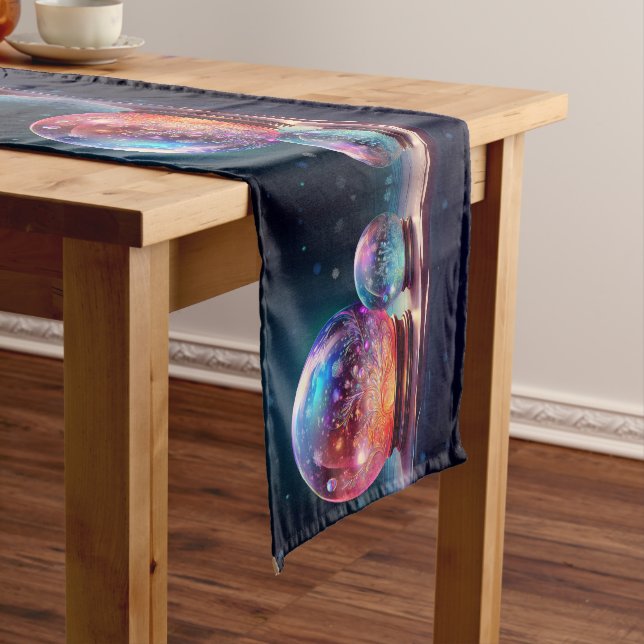 Crystal Snowballs Holiday Table Runner (In Situ)