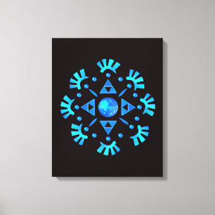 Crystal Snowflake Canvas Print