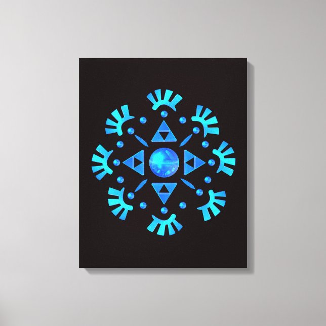 Crystal Snowflake Canvas Print (Front)