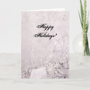 crystal snowflake holiday card