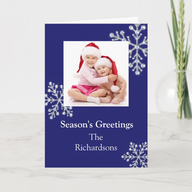 Crystal Snowflake Holiday Card (Front)