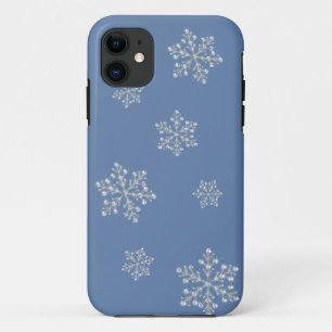 Crystal Snowflake iPhone 5 Case (blue)