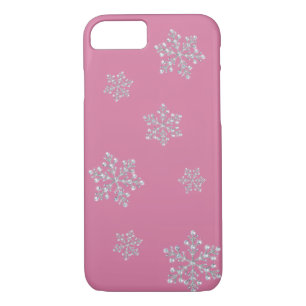 Crystal Snowflake iPhone 7 case (pink)