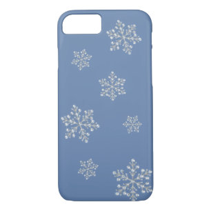 Crystal Snowflake iPhone 7 coque (bleu)