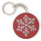 Crystal Snowflake Keychain (red)