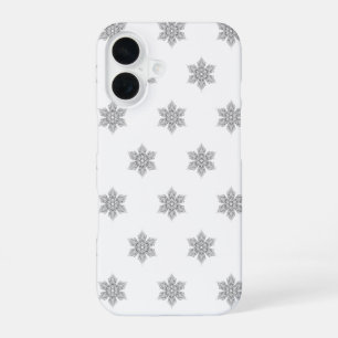 Crystal Snowflake pattern -  iPhone 16 Case