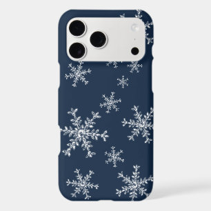 Crystal Snowflakes blue iPhone Case