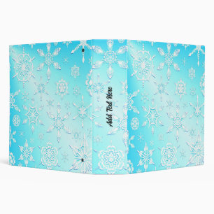 Crystal Snowflakes Pattern Binder