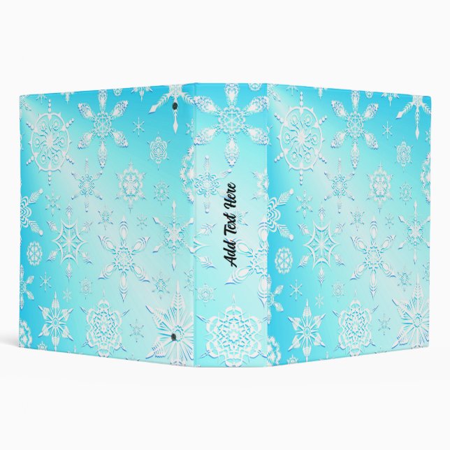 Crystal Snowflakes Pattern Binder (Background)