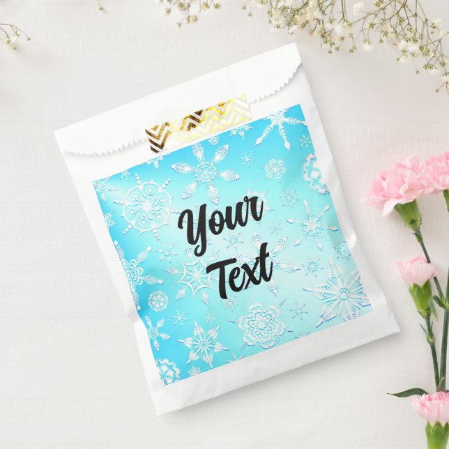 Crystal Snowflakes Pattern Favour Bag (Sealed)