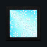 Crystal Snowflakes Pattern Gift Box<br><div class="desc">Crystal Snowflakes Pattern . Design Copyright BluedarkkArt</div>