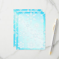 Crystal Snowflakes Pattern