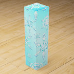 Crystal Snowflakes Pattern Wine Box<br><div class="desc">Crystal Snowflakes Pattern . Design Copyright BluedarkkArt</div>