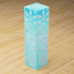 Crystal Snowflakes Pattern Wine Box<br><div class="desc">Crystal Snowflakes Pattern . Design Copyright BluedarkkArt</div>