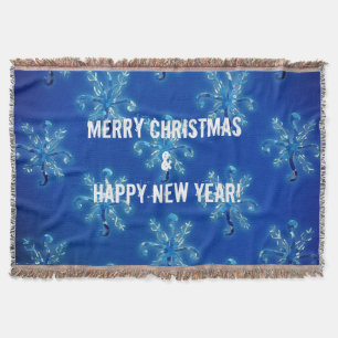 Crystal Snowflakes Throw Blanket