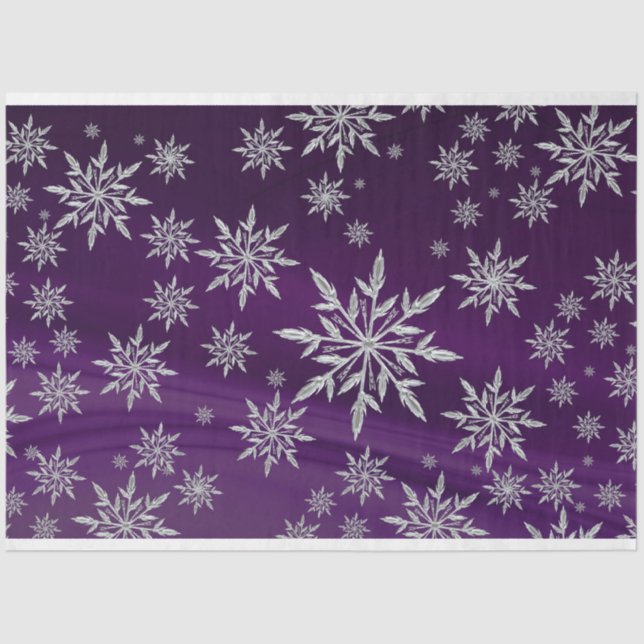 crystal snowflakes tissue paper (Front)