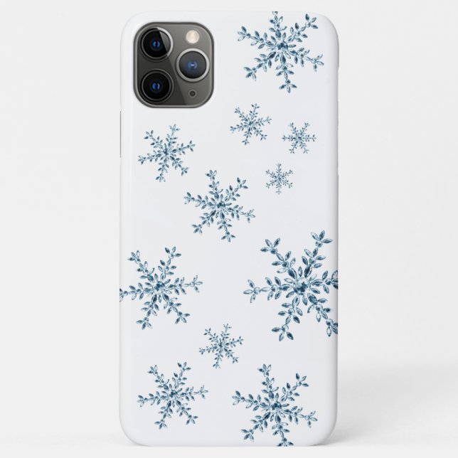 Crystal Snowflakes white iPhone Case (Back)
