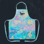crystal stone background apron<br><div class="desc">please note this is a printed product with no real holographic effect</div>