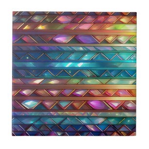 Crystal Stripes Aglow Tile