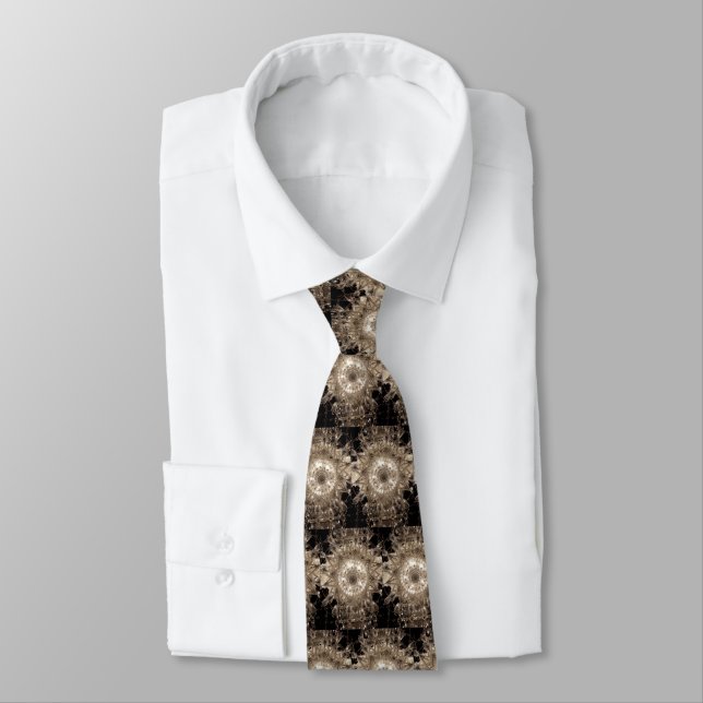 'Crystal' Tie (Silver) (Tied)