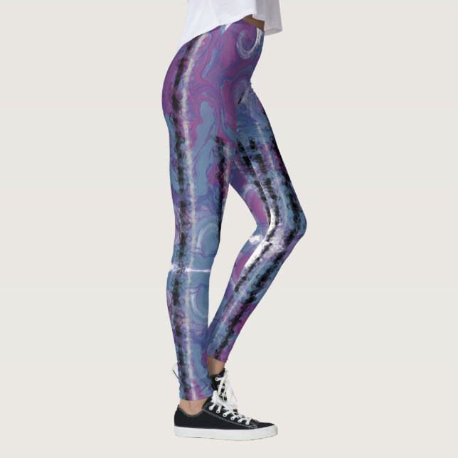 Crystal Towers over AJO Abstract  Leggings (Right)