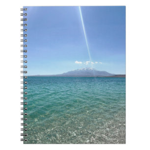 Crystal Water View Blue Sky Beach Vibe Peaceful Notebook