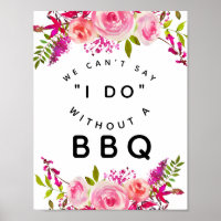 crystal wedding Pink  we cant say I do with BBQ