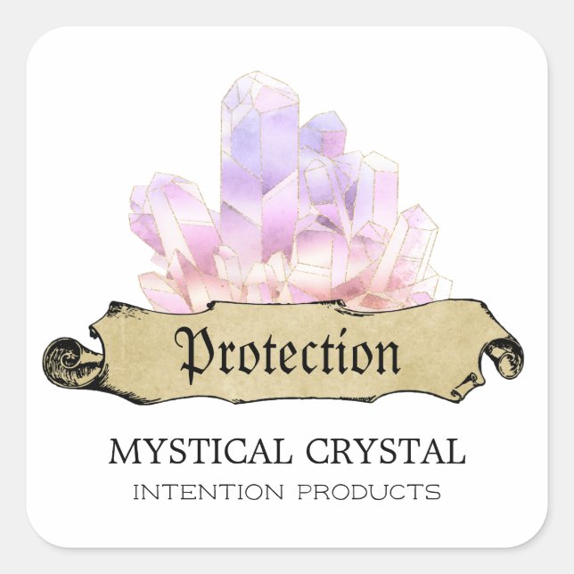Crystal Witch White Spell Labels (Front)