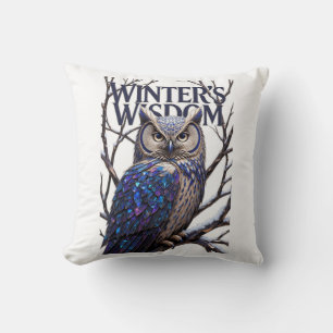 Crystalized Forest Owl T-Shirt, Premium Throw Pillow