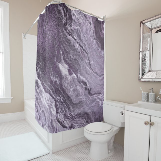 Crystalized Purple Agate | Moody Marbled Stone (In Situ)