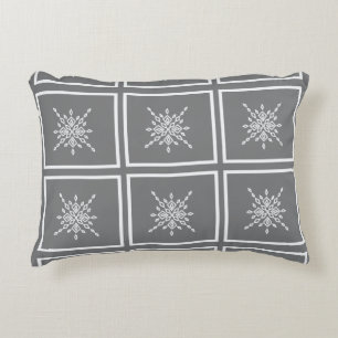 Crystalized Snowflake Accent Pillow