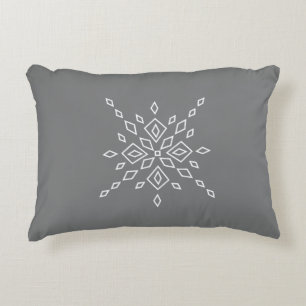 Crystalized Snowflake Accent Pillow