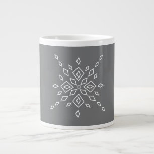 Crystalized Snowflake Large Coffee Mug