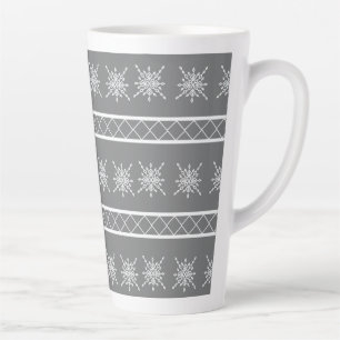 Crystalized Snowflake Latte Mug
