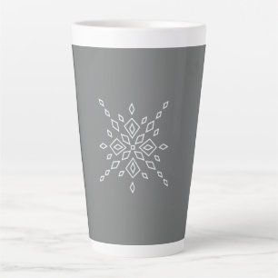 Crystalized Snowflake Latte Mug