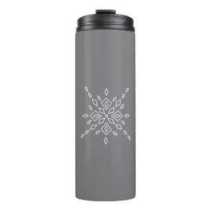 Crystalized Snowflake Thermal Tumbler