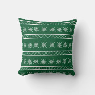 Crystalized Snowflake Throw Pillow
