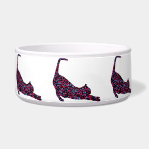 CrystalKatz  Quilted Cat Custom Trendy Pet Bowls