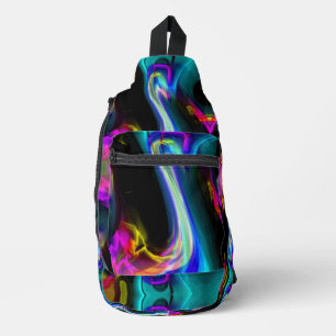 Crystalline Rainbow Prism Sling Bag