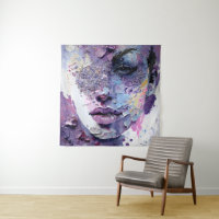 "Crystalline Silence" – A Purple Portrait