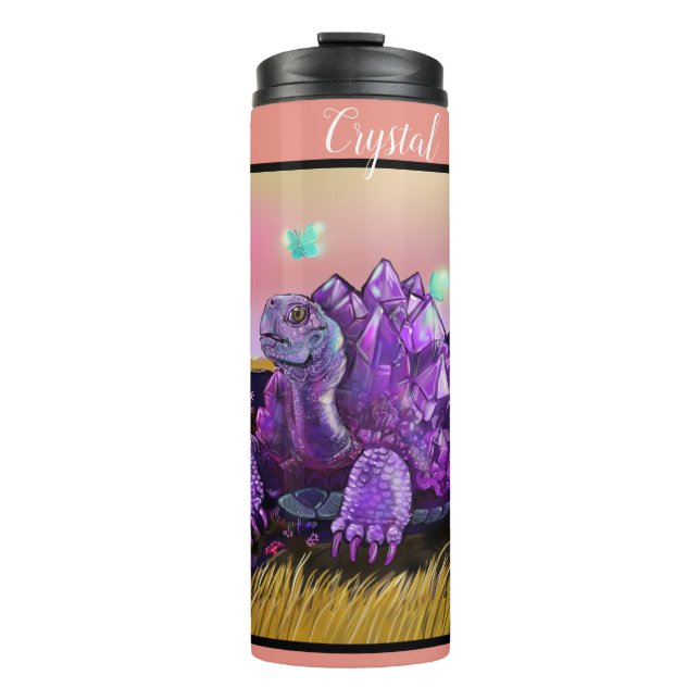 Crystalline Tortoise Thermal Tumbler (Front)