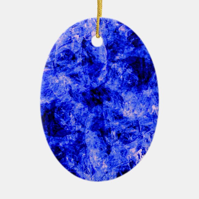 Crystallized by Kenneth Yoncich Ceramic Ornament (Front)