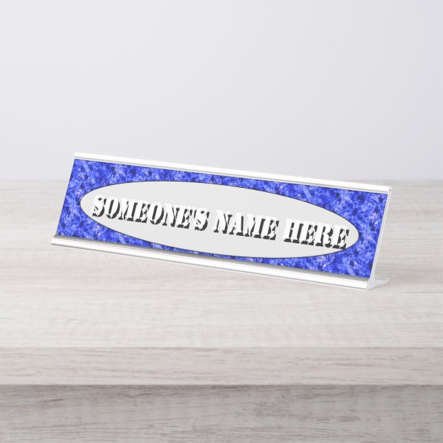 Crystallized by Kenneth Yoncich Desk Name Plate (Front)