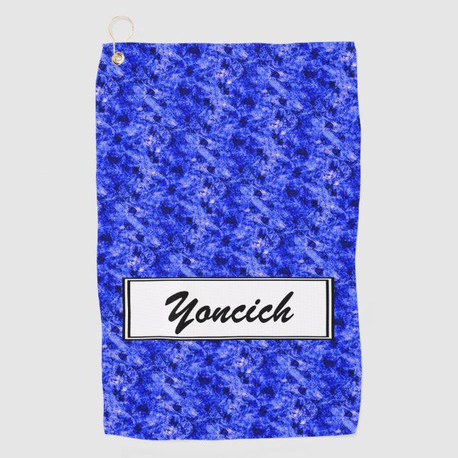Crystallized by Kenneth Yoncich Golf Towel (Front)