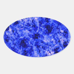 Crystallized by Kenneth Yoncich Oval Sticker