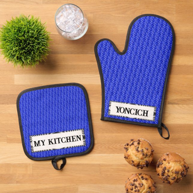 Crystallized by Kenneth Yoncich Oven Mitt & Pot Holder Set (Top Down)