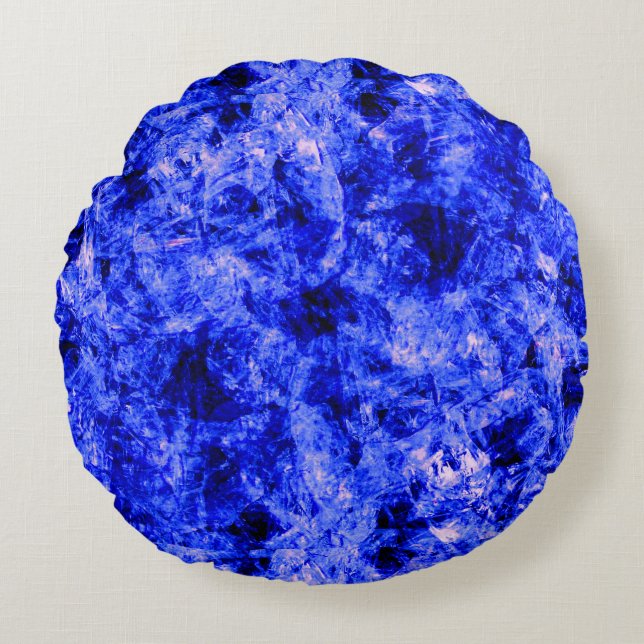 Crystallized by Kenneth Yoncich Round Pillow (Front)