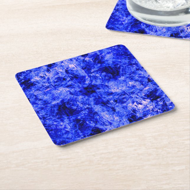 Crystallized by Kenneth Yoncich Square Paper Coaster (Angled)